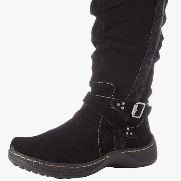 BareTraps Shoes - BareTraps Emalyn Knee Height Black Suede Boot